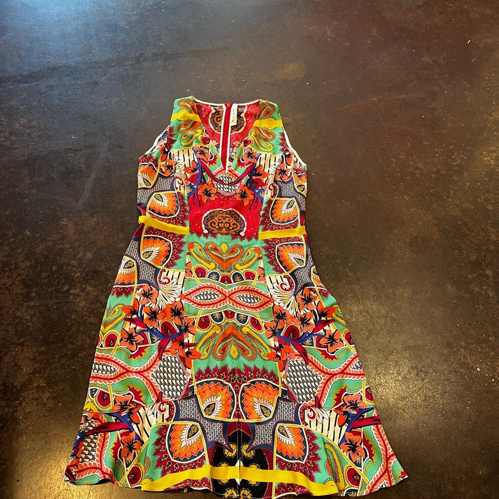Etro Multicolor silk Patterned  Dress 46 S
